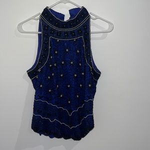 Sequence Blue and Black top